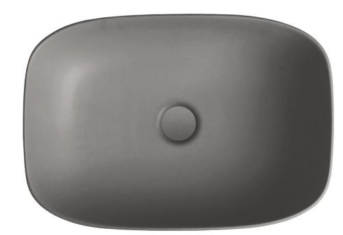 Раковина из сантехнического фарфора Galassia Dream 7301GM 50х40 накладная цвет серый - фото 2