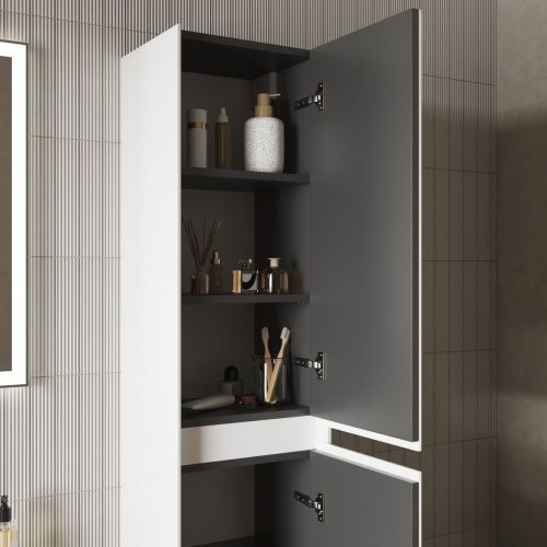 Шкаф-пенал Sancos Cento PCN35W 40х160 подвесной цвет белый - фото 4