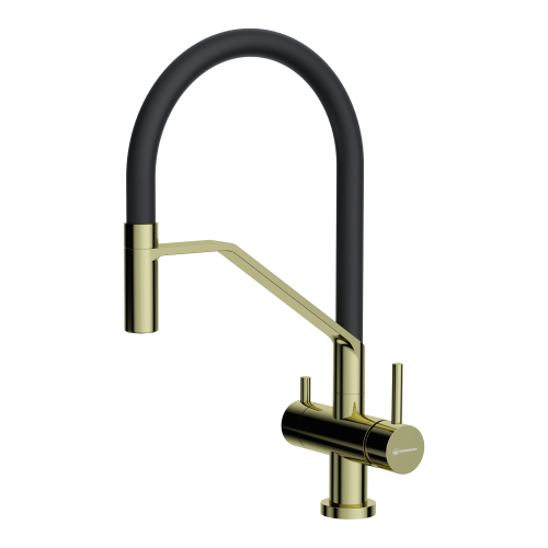 Смеситель для кухни Omoikiri Akeno 4994546 на мойку золото