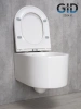 Унитаз подвесной Gid Concavo 62233Y белый с сиденьем микролифт безободковый смыв торнадо