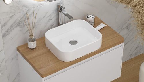 Столешница Velvex KLAUFS st.KLA.90 дуб французский 90х50 накладная цвет дерево - фото 4