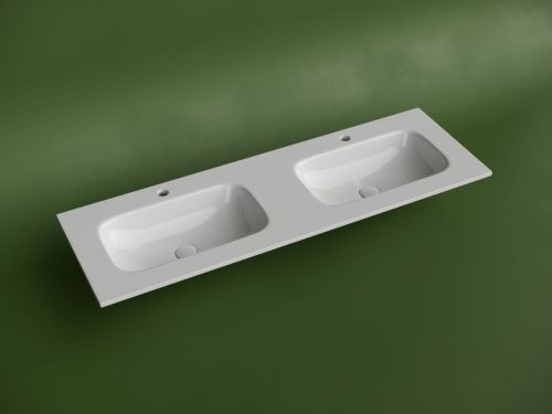 Раковина из сантехнического фарфора Ceramica Nova GRACE CN7022 140х50 накладная цвет белый - фото 2