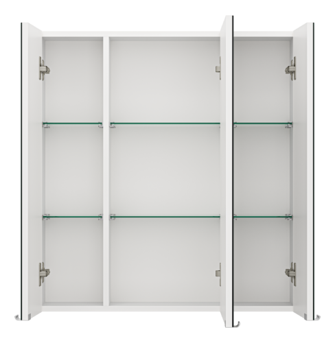 Зеркало-шкаф Misty Аура Э-Аур02075-01 80х80 подвесной цвет белый - фото 3