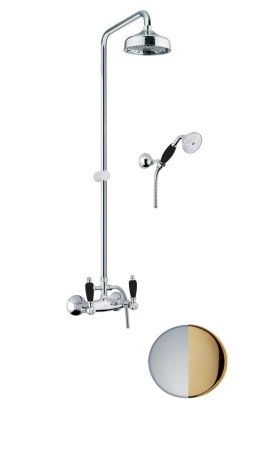 Душевая стойка Fiore 22CO0620 настенная цвет хром/золото