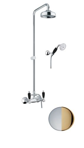 Душевая стойка Fiore 22CO0620 настенная цвет хром/золото - фото 2