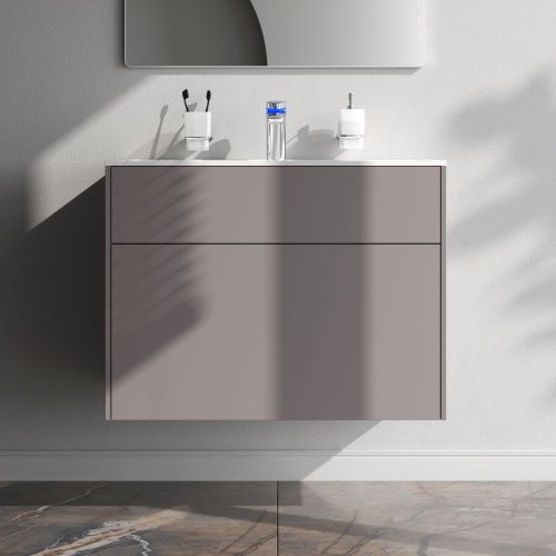 Тумба под раковину Am.Pm Inspire V2.0 M50AFHX0803EGM 80х50 подвесная цвет серый