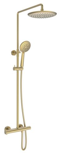 Душевая стойка Vincea Desire VSFS-1D0TBG настенная цвет золото с термостатом - фото 2
