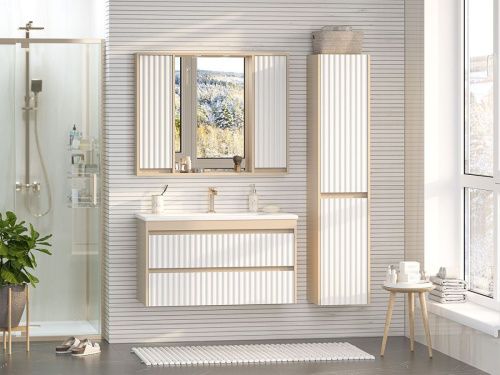 Зеркало-шкаф Brevita Balaton BAL-04100-03-01 100х80 подвесной - фото 5