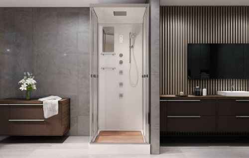 Душевая кабина AvaCan V9015 90х90 квадратная с крышей ориентация универсальная - фото 4