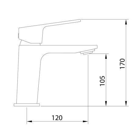 Смеситель Clever VOGUE XTREME 61405 на раковину хром