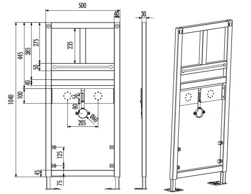 Инсталляция для раковины Creavit GLM100.01 - фото 2