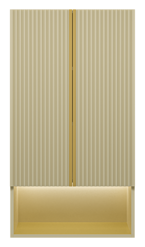 Шкаф Brevita Vega VEG-08060-031 60х110 подвесной цвет бежевый - фото 2