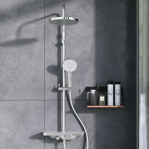 Душевая стойка Damixa Apollo 947760000 настенная цвет хром - фото 3