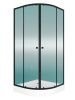 Душевой уголок Teymi Lina T00504 90х90 стекло прозрачное профиль черный с поддоном