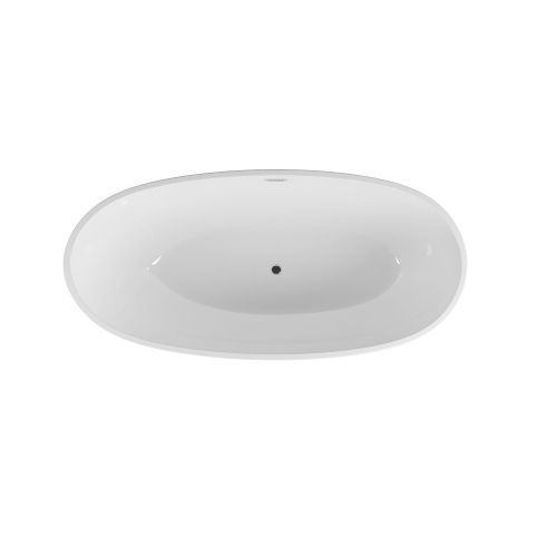 Ванна акриловая Grossman Fly GR-1104MB 170х75 отдельностоящая овальная с ножками - фото 3