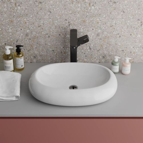 Раковина из сантехнического фаянса Grossman GR-3011 60х40 накладная цвет белый без отверстий под смеситель - фото 2