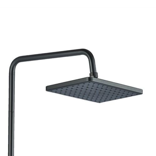 Душевая стойка Haiba HB24817-3 настенная цвет вороненая сталь - фото 5
