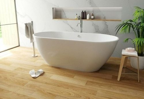 Ванна из литьевго мрамора Taliente Nemi NE18078 180х80 отдельностоящая овальная без ножек и каркаса - фото 4