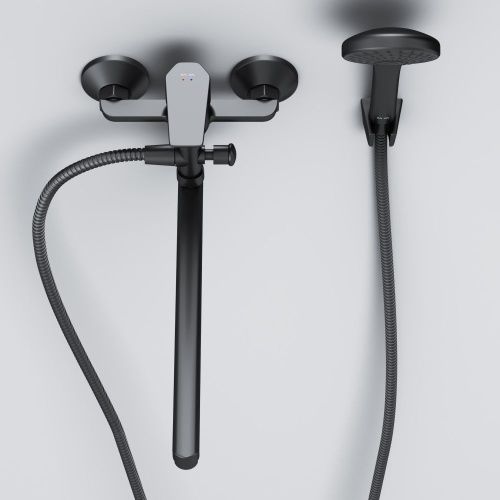 Смеситель для ванны и душа Am.Pm X-Joy F85A90122 настенный черный - фото 5