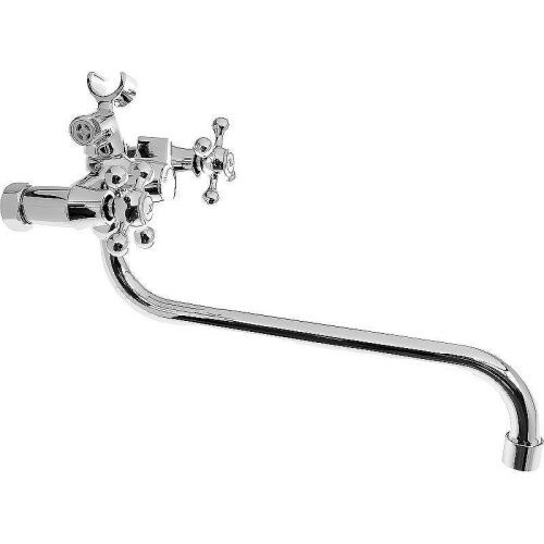 Смеситель для ванны и душа Haiba HB2208-2 настенный хром - фото 2