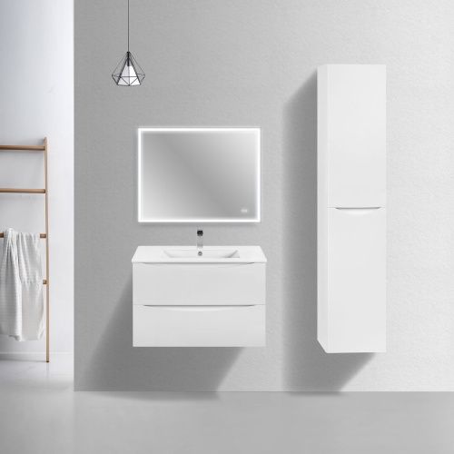 Тумба под раковину Vincea Mia Slim VMC-2MC800S1GW 80х40 подвесная цвет белый