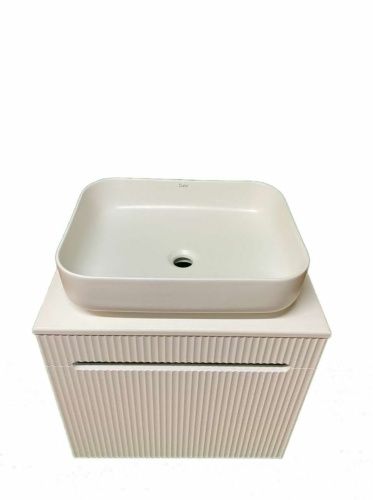 Тумба с раковиной Sintesi STL.W7025_SIN-LVB-APP-409 60х60 подвесная цвет белый - фото 4