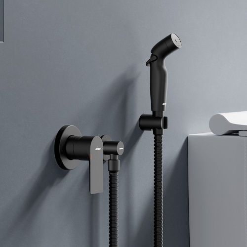 Гигиенический душ со смесителем Damixa Apollo 477510300 черный - фото 3