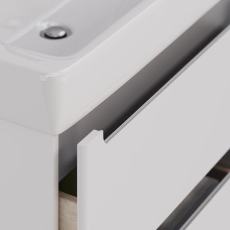 Тумба под раковину LeMark Buno LM04B80T 70х50 напольная цвет белый