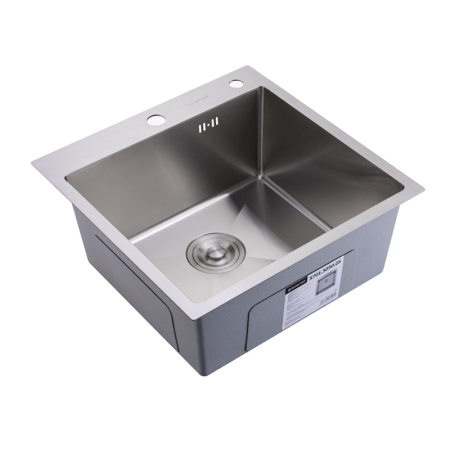 Кухонная мойка Splenka S701.5050.05 50х50 цвет серый поверхность матовая