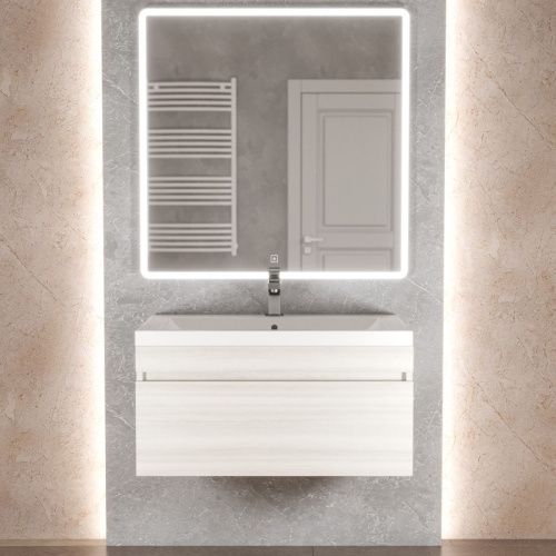 Тумба с раковиной Uperwood Eva 3930313470 70х50 цвет белый - фото 2