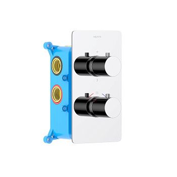 Смеситель для ванны Aquatek ЕВРОПА AQ1393CR встраиваемый в стену хром с термостатом