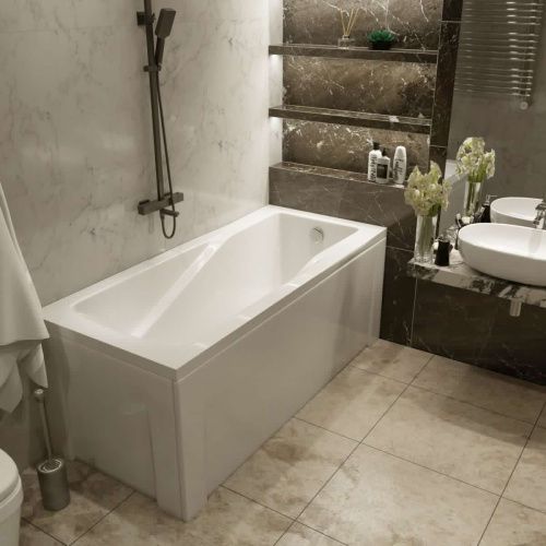 Ванна акриловая Timo HELLA HELLA1775 170х75 пристенная прямоугольная без каркаса - фото 5