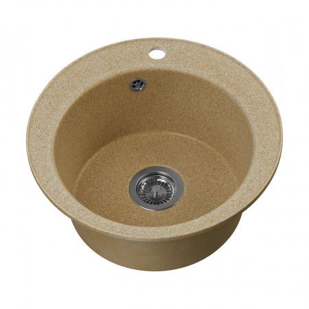 Кухонная мойка Aquaton Шелли 1A734732SS220 50х50 цвет бежевый