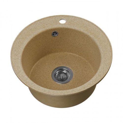 Кухонная мойка Aquaton Шелли 1A734732SS220 50х50 цвет бежевый - фото 3