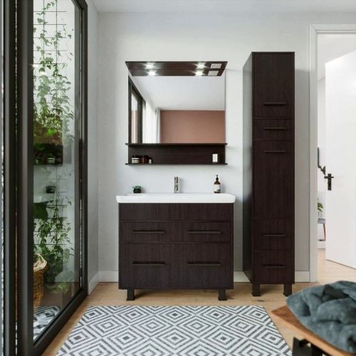 Зеркало с подсветкой Бриклаер Чили 4627125415074 90х90 подвесное - фото 5