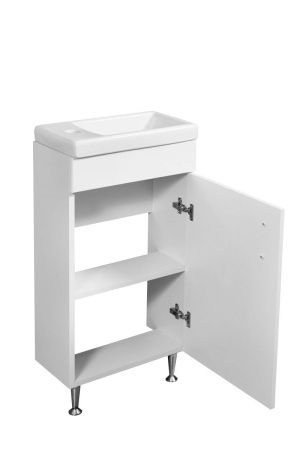 Тумба под раковину Stella Polar Концепт SP-00000232 40х20 напольная цвет белый