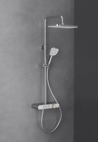 Душевая стойка Arrow AMG13SH855A настенная цвет хром с термостатом - фото 3