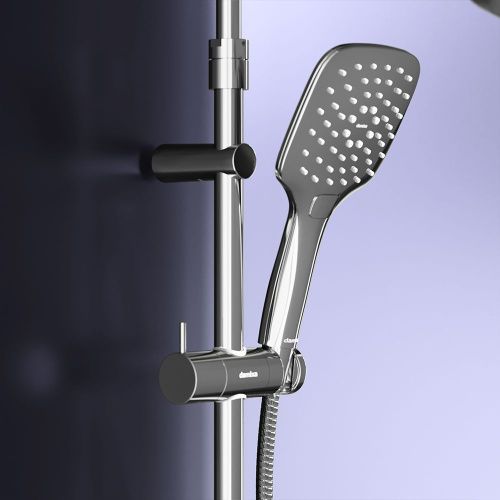 Душевая стойка Damixa Option DX218092000 настенная цвет хром с термостатом - фото 5