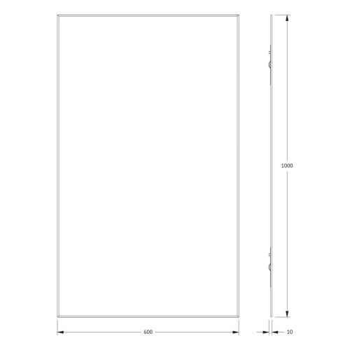 Зеркало Evoform Standard BY 0232 60х100 подвесное - фото 2