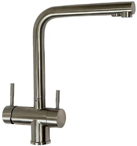 Смеситель для кухни Haiba HB70304-1 на мойку нержавеющая сталь - фото 2