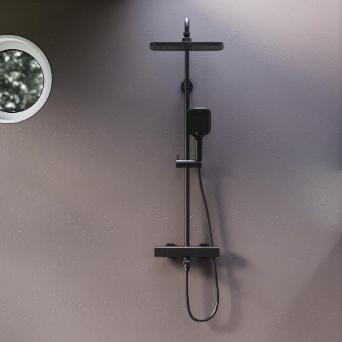 Душевая стойка Damixa Gala 953810300 настенная цвет черный - фото 4