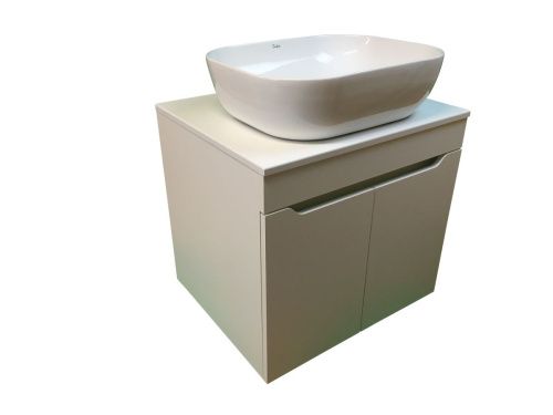 Тумба с раковиной Sintesi STL.W7019_SIN-LVB-APP-403 60х60 подвесная цвет белый - фото 3