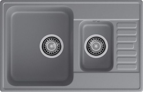 Кухонная мойка Granfest Quarz 21К темно-серый 75х50 цвет серый поверхность матовая