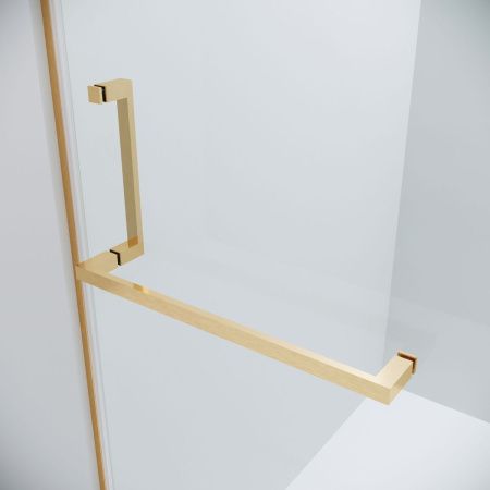 Душевой уголок Grossman Pragma 120.K33.03.1280.32.00 120х80 стекло прозрачное профиль золото без поддона