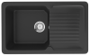 Кухонная мойка Ulgran Classic U-506-344 75х50 цвет черный