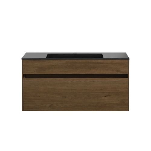 Тумба под раковину Vincea Chiara VMC-2C100TO 100х40 подвесная цвет коричневый - фото 4