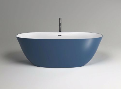 Ванна из искусственного камня Plumberia Selection Veloma VELOMA 160BD 160х70 отдельностоящая овальная с ножками - фото 2