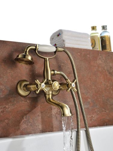 Смеситель для ванны LeMark Vintage LM2812B настенный бронза - фото 2