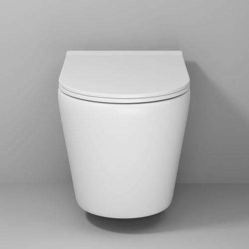 Унитаз подвесной Grossman Fly GR-4478MS белый с сиденьем микролифт безободковый каскадный смыв - фото 3