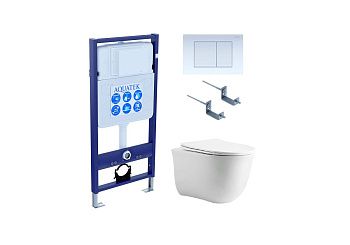 Сет унитаз + инсталляция Aquatek SET AQUATEK КЛАССИК cm-009 4в1